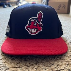 Cleveland Indians (Guardians) 2018 postseason fitted hat size 7
